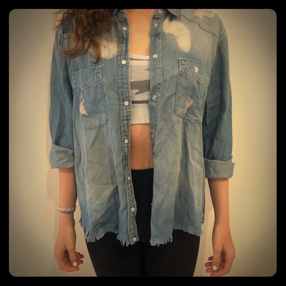 Express boyfriend jean shirt